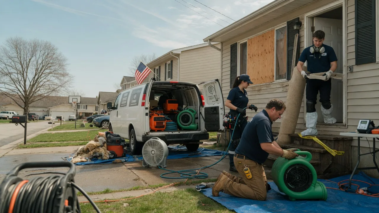 Water Damage Restoration in White Pigeon, MI near me
